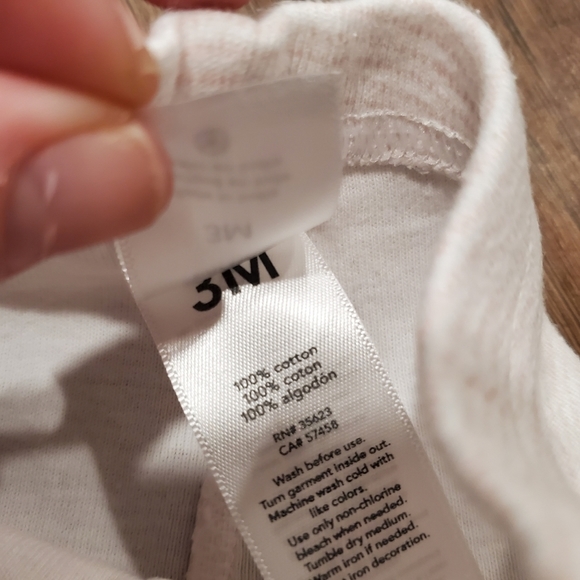 Carters Just One You Baby Girl Neutral Top Tee Shirt Leggings Pants Striped 3M - Picture 3 of 8